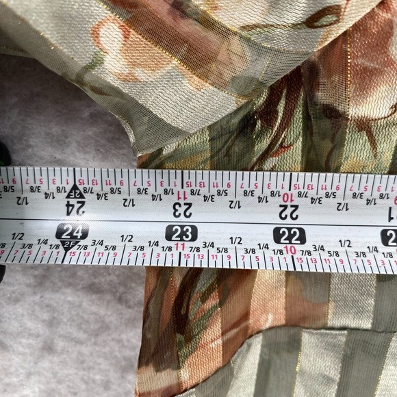 Vintage‎ R&M Richards Tunic Duster Top Cover Up Womens 14WP Green Short Sleeve - Picture 10 of 12